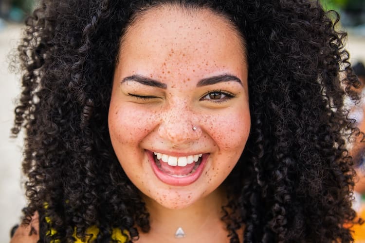 Portrait of young beautiful woman Shot of a brazilian young woman, close up